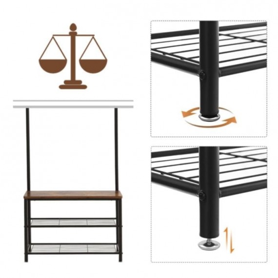 Entregarderobe - skohylle Orja 70x175 cm - Trelook - Industriell