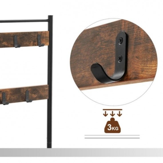 Entregarderobe - skohylle Orja 70x175 cm - Trelook - Industriell