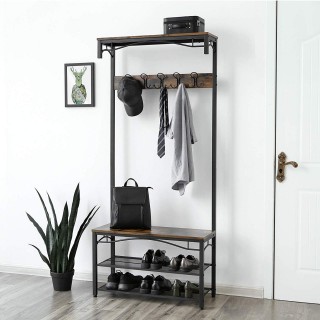 Entregarderobe - skohylle Dagali 80x179 cm - Trelook - Industriell