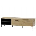 Tv-benk Lucas 155x42 cm - Trelook - Svart