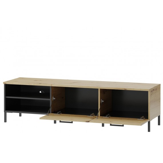 Tv-benk Lucas 155x42 cm - Trelook - Svart