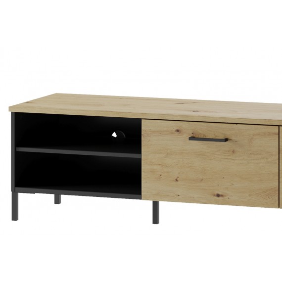 Tv-benk Lucas 155x42 cm - Trelook - Svart