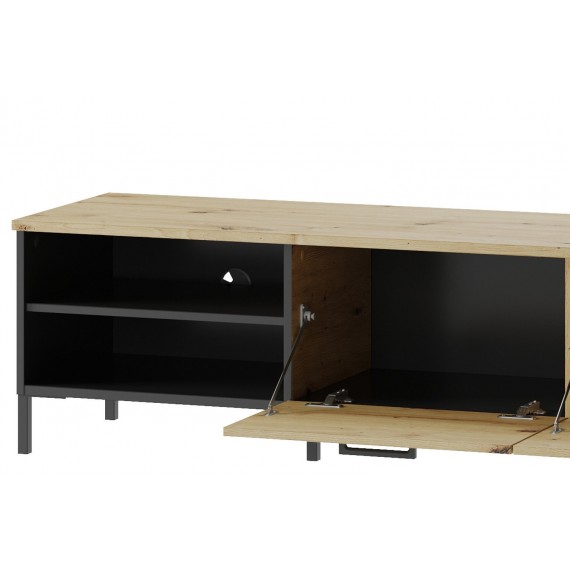 Tv-benk Lucas 155x42 cm - Trelook - Svart