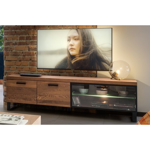 Tv-benk Pratto 180x54 cm - Eik - Ferdig montert