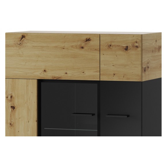 Skjenk Lucas 90x130 cm - Trelook - Svart