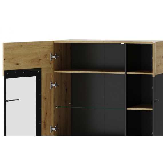 Skjenk Lucas 90x130 cm - Trelook - Svart