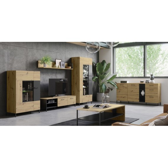 Veghylle Lucas 155 cm - Trelook - Svart