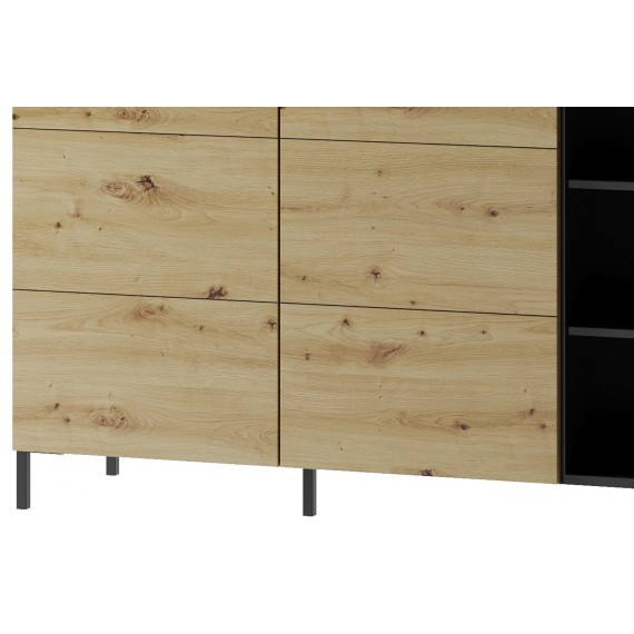 Skjenk Lucas 180x88 cm - Trelook - Svart
