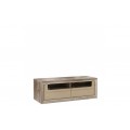 TV-benk Tiziano 144x50 cm - eik antikk - beige høyglans