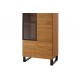 Vitrine Pratto 67x198 cm - Eik - Ferdig montert