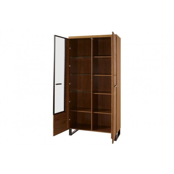 Vitrine Pratto 96x198 cm - Eik - Ferdig montert