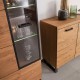 Vitrine Pratto 96x198 cm - Eik - Ferdig montert