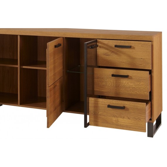 Skjenk Pratto 180x90 cm - Eik - Ferdig montert