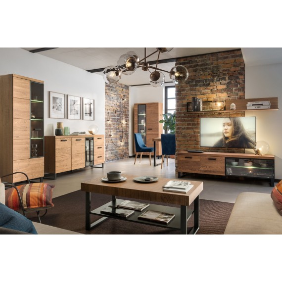 Skjenk Pratto 180x90 cm - Eik - Ferdig montert