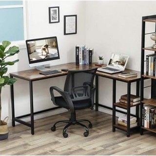 Hjørneskrivebord Rustical med hylle 138x138 cm - Trelook - Industriell