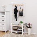 Garderobe Industriell 72x183 cm - Naturlook - Hvit