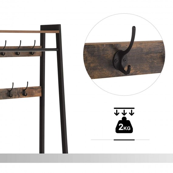 Garderobeskap Roa 76x180 cm - Industriell style