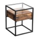 Nattbord Velta 43x54 cm - Trelook - Svart