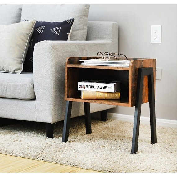 Nattbord Atna 46x52 cm - Trelook - Svart