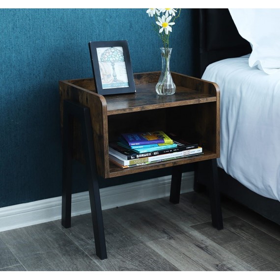 Nattbord Atna 46x52 cm - Trelook - Svart