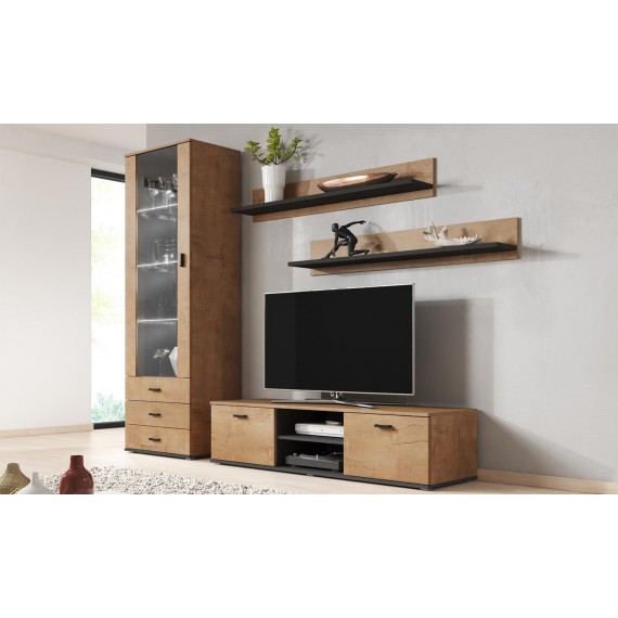 Vitrine Tycho 60x192 cm - Eikelook - Svart