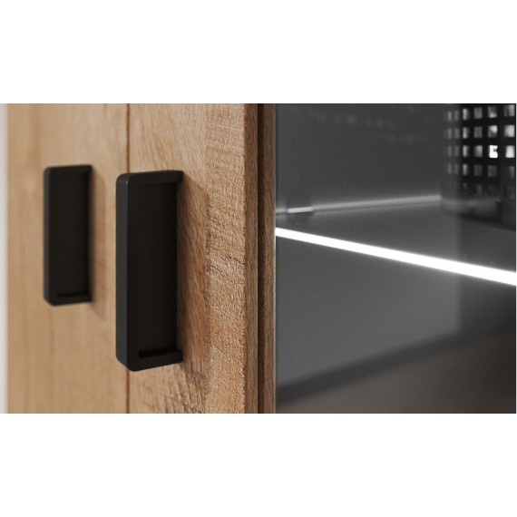 Tv-benk Tycho 140x37 cm - Eikelook - Svart