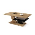 Sofabord Cliff 110 cm - eik craft - Ssvart matt