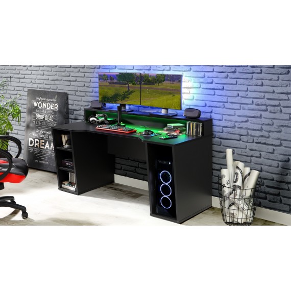 Skrivebord Zaur 160x91 cm - Svart