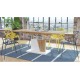 Sofabord Allan 120 - 150 -180 - Naturlook - Hvit matt