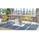 Sofabord Allan 120 - 150 -180 - Naturlook - Hvit matt