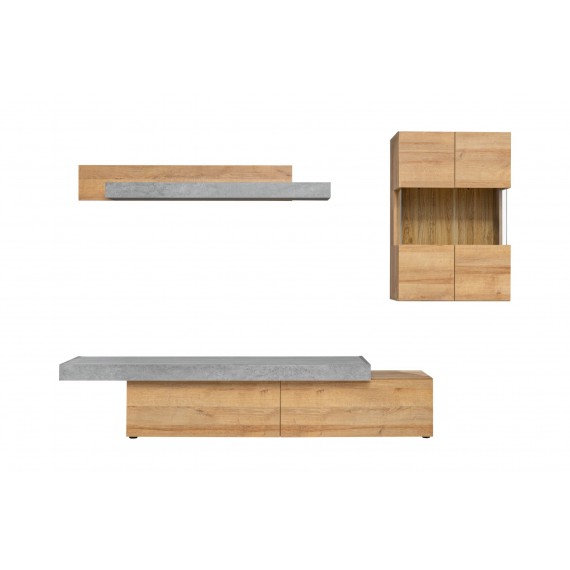 Tv-møbel Concert 230x160 cm - Trelook - Betonglook