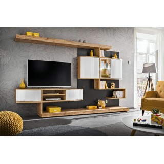 Tv-møbelsett Palermo 300x182 cm - Trelook - Hvit