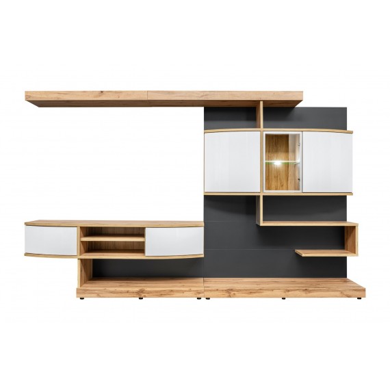 Tv-møbelsett Palermo 300x182 cm - Trelook - Hvit