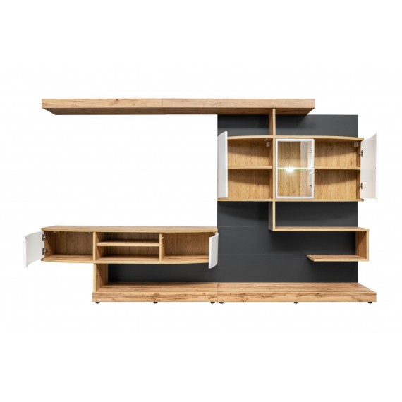 Tv-møbelsett Palermo 300x182 cm - Trelook - Hvit