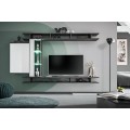 Tv-møbel Game 230x130 cm - Grafitt - Hvit