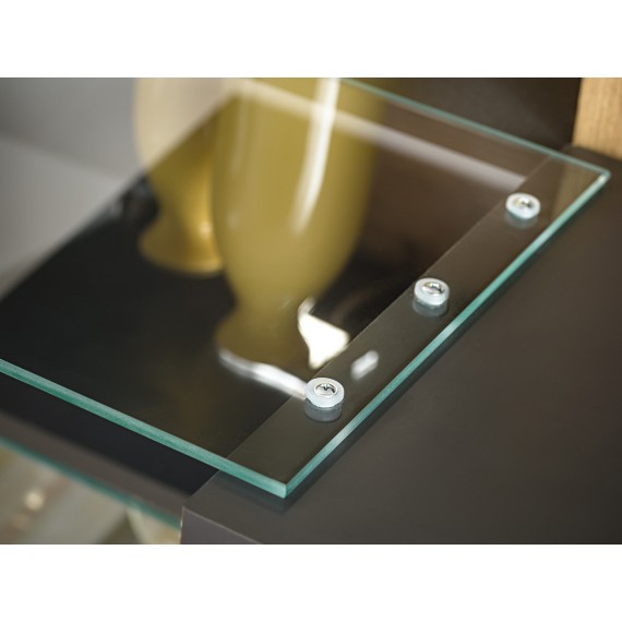 Tv-møbelsett Silk 240x150 cm - Antrasitt - Eikelook