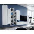 Tv-møbel Blox 315x180 cm - Vegghengt - Hvit