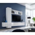 TV seksjon Blox 240x175 cm - Vegghengt - Hvit