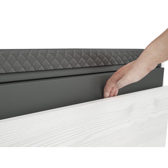 Skobenk Hyga 70x47 cm - Furu - Antrasitt