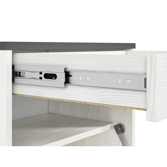 Entréskap Hyga 50x94 cm - Furu - Antrasitt