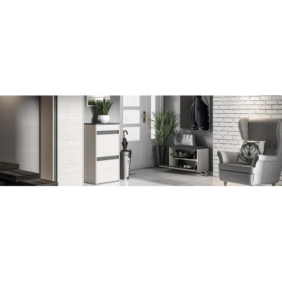 Veggpanel Hyga 34x102 cm - Antrasitt