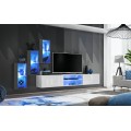 Tv-møbel Switch 240x170 cm - Hvit - Grafitt