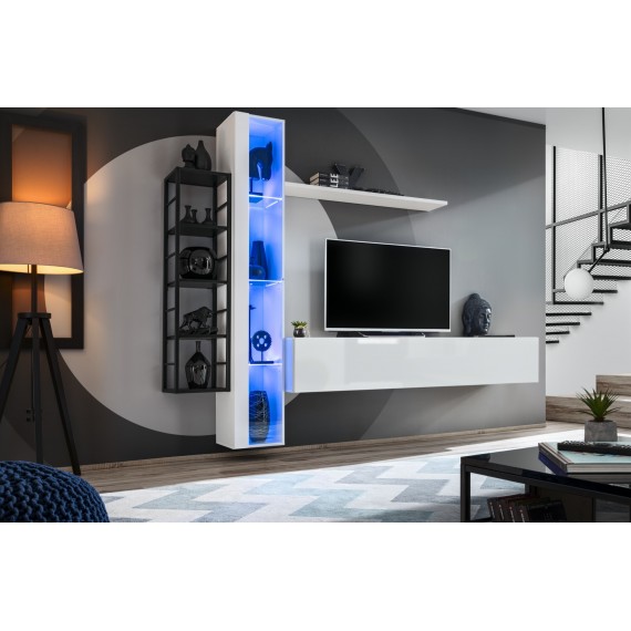 Tv-møbel Switch 240x180 cm - Hvit