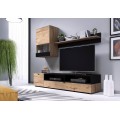 Tv-møbelsett Snap 180x175 cm - Trelook - Svart