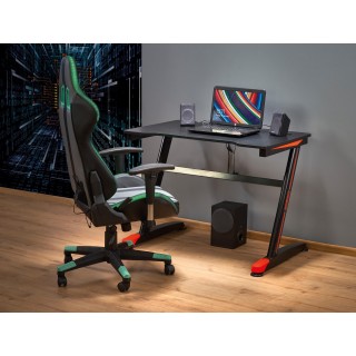 Gamestol Ripan 100x60 cm - Svart - Rød