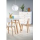 Spisebord Ruben 102-142 cm - Hvit - Naturlook