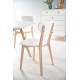 Spisebord Ruben 102-142 cm - Hvit - Naturlook