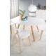 Spisebord Ruben 102-142 cm - Hvit - Naturlook