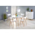 Spisebord Ruben 102-142 cm - Hvit - Naturlook