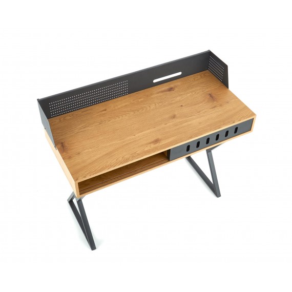 Skrivebord Lunner 110x51 cm - Trelook - Svart